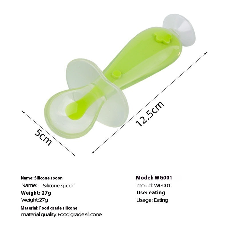 Silicone Baby Soft Head Feeding Spoon Soup Spoon