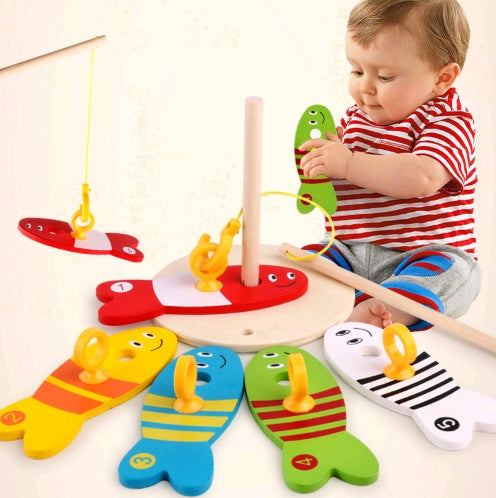 Children Wooden Fishing Educational Toy