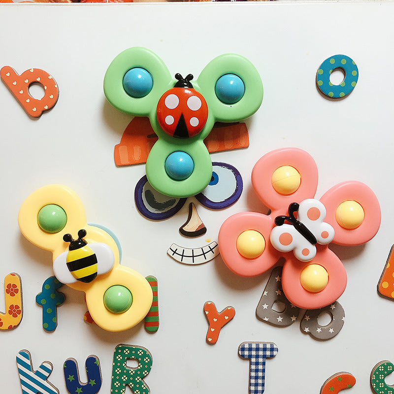 Kids Gyro Sucker Spinner Bath Rattle Toy