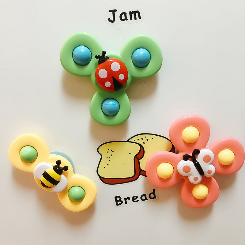 Kids Gyro Sucker Spinner Bath Rattle Toy