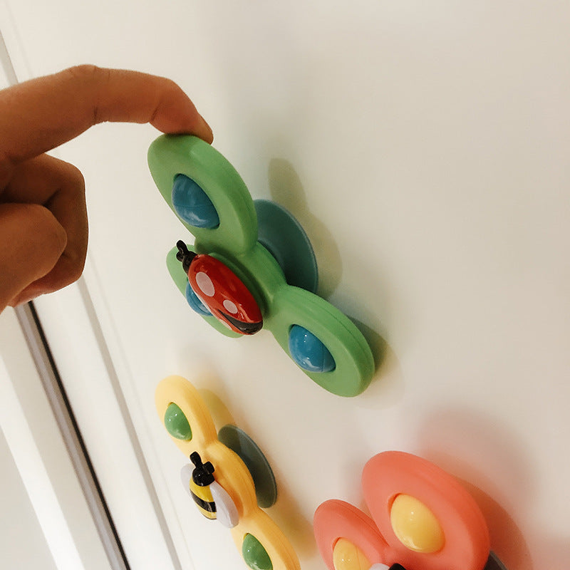 Kids Gyro Sucker Spinner Bath Rattle Toy