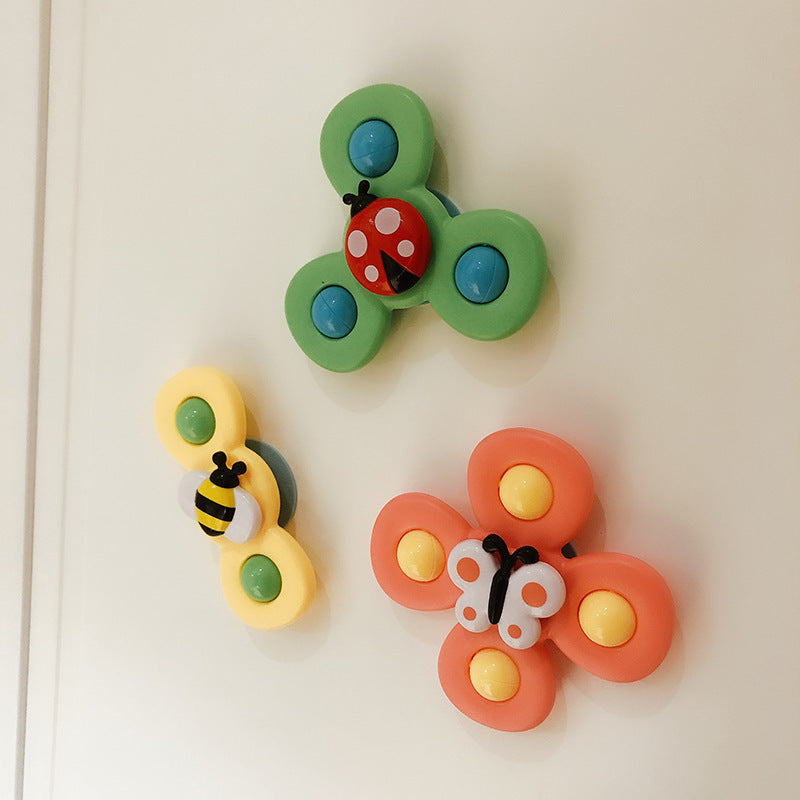 Kids Gyro Sucker Spinner Bath Rattle Toy