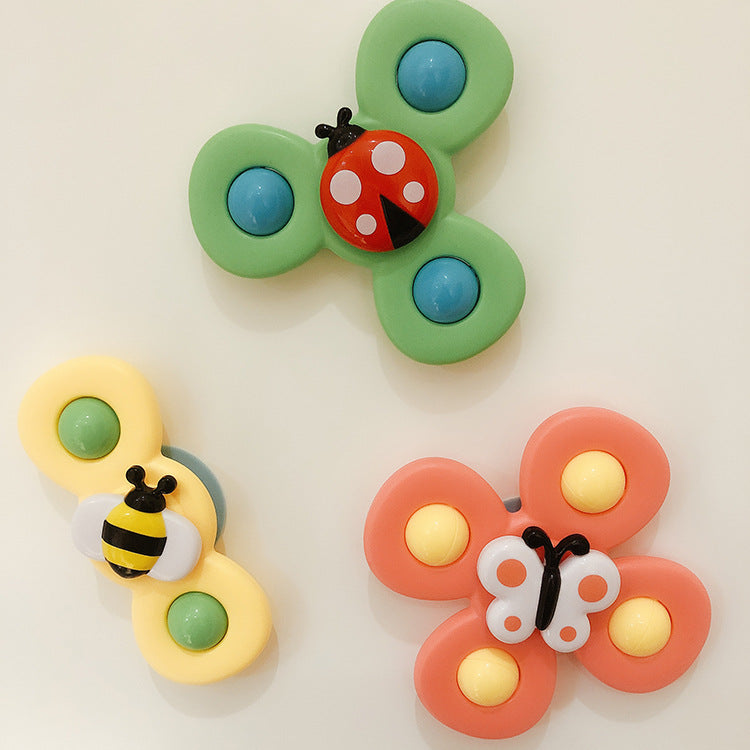 Kids Gyro Sucker Spinner Bath Rattle Toy