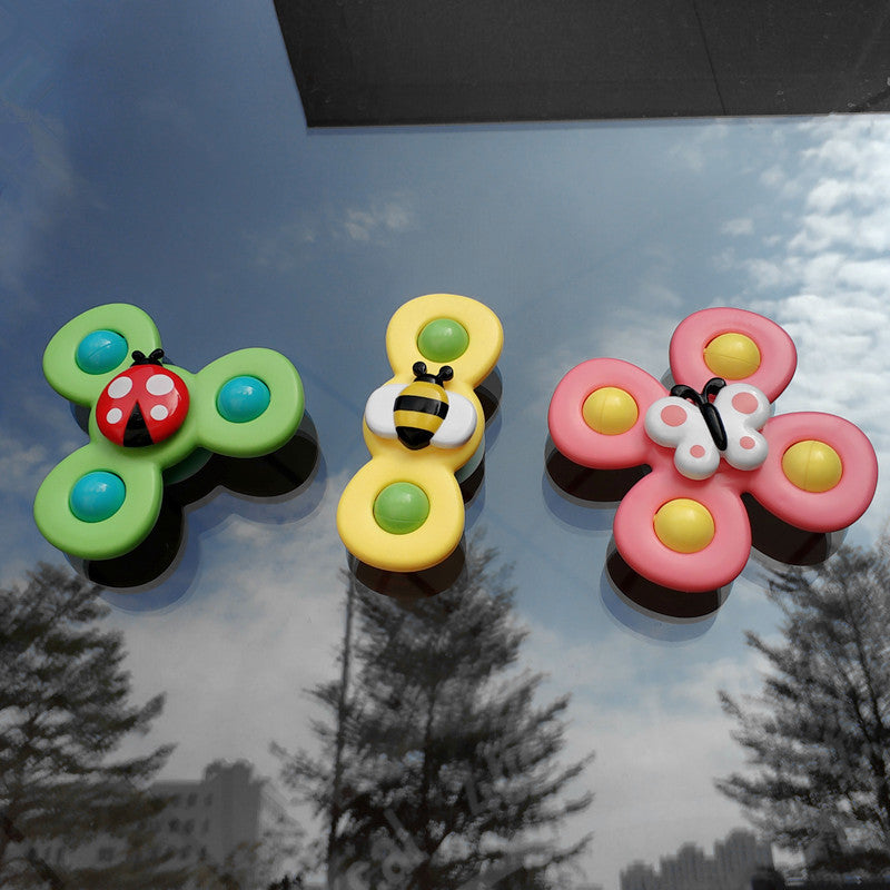 Kids Gyro Sucker Spinner Bath Rattle Toy