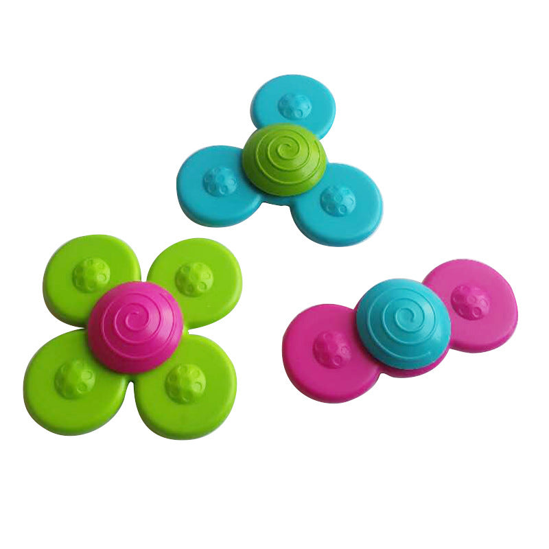 Kids Gyro Sucker Spinner Bath Rattle Toy