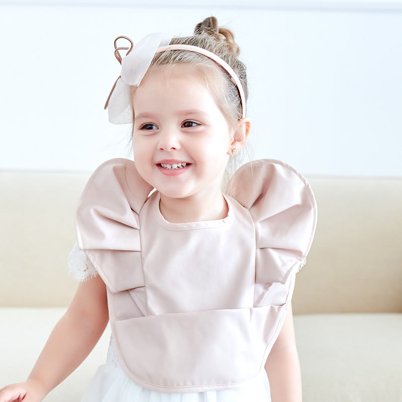 Waterproof Baby Feeding Bib Rice Pocket Child