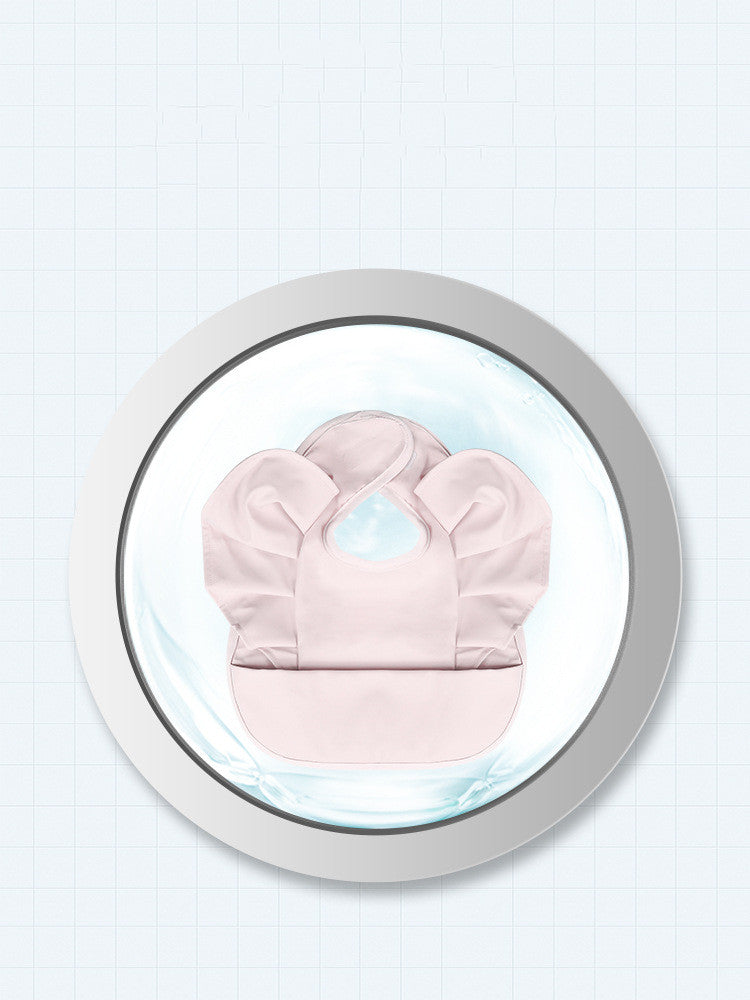 Waterproof Baby Feeding Bib Rice Pocket Child