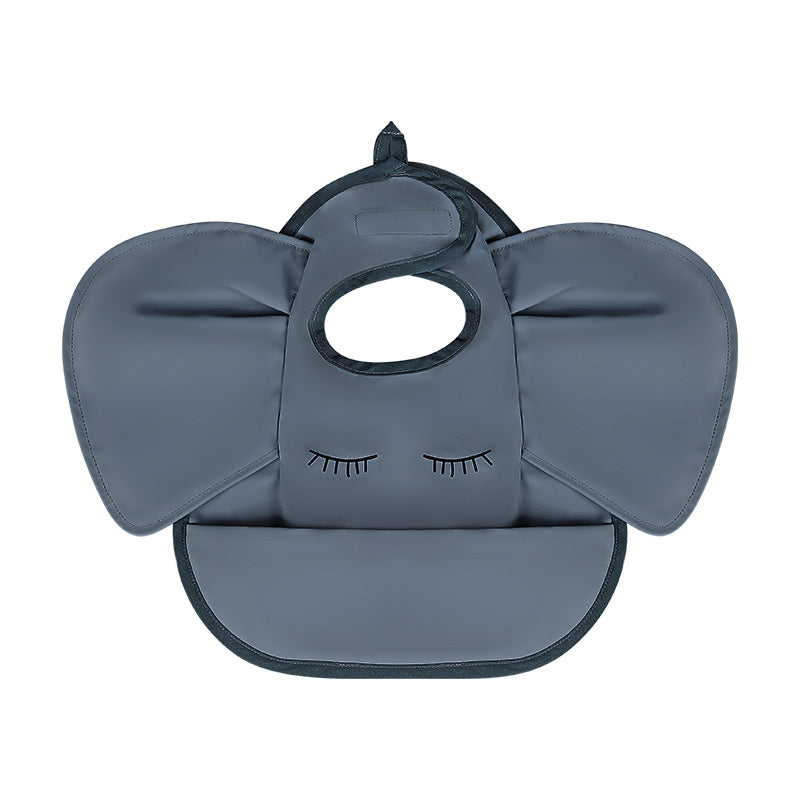 Waterproof Baby Feeding Bib Rice Pocket Child