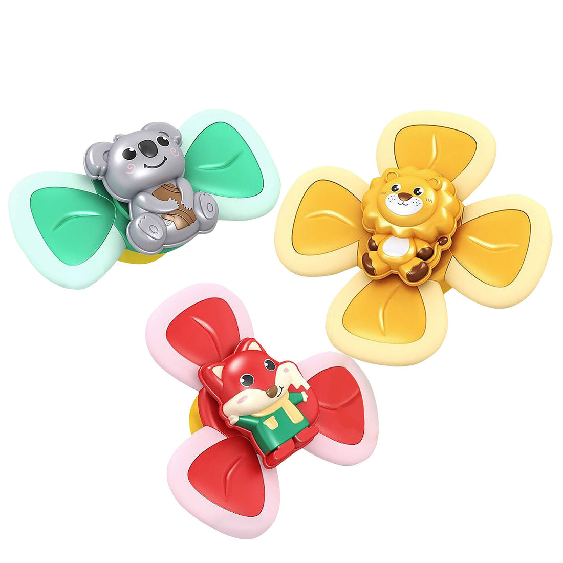 Kids Gyro Sucker Spinner Bath Rattle Toy