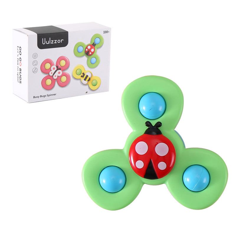Kids Gyro Sucker Spinner Bath Rattle Toy