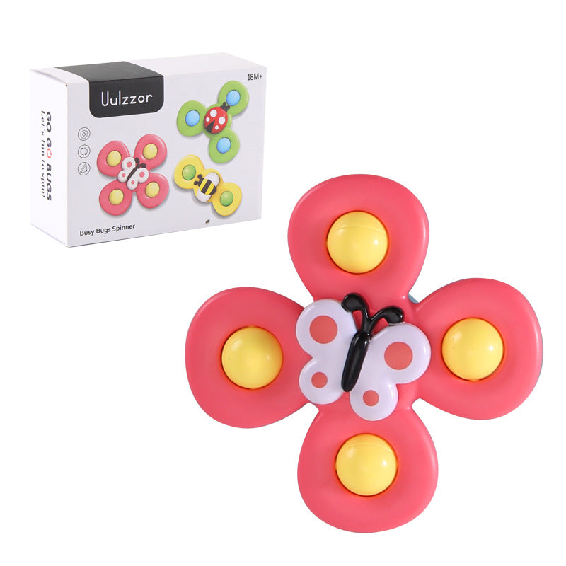 Kids Gyro Sucker Spinner Bath Rattle Toy