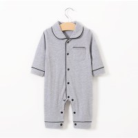 Solid Color Baby Pajamas Onesies Kids Clothes