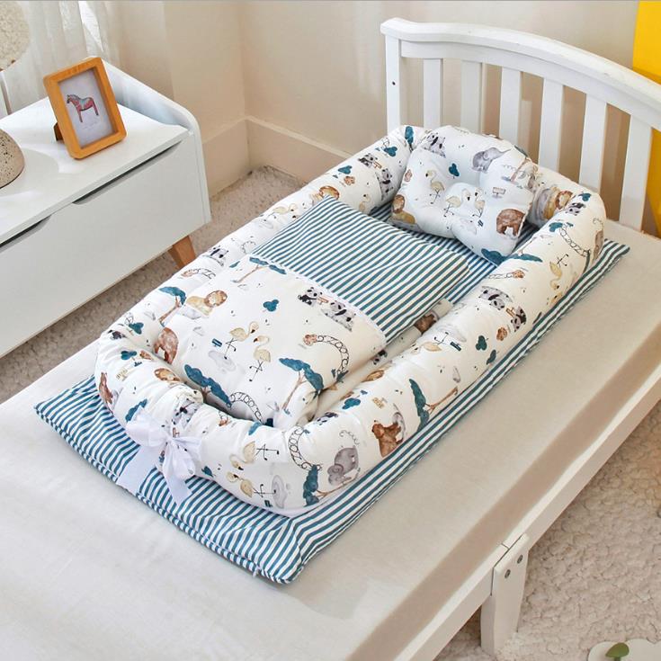 Foldable Portable Baby Crib Mattress Travel Bed