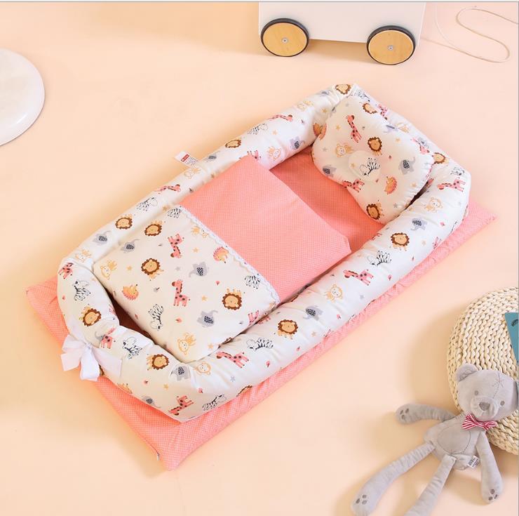 Foldable Portable Baby Crib Mattress Travel Bed