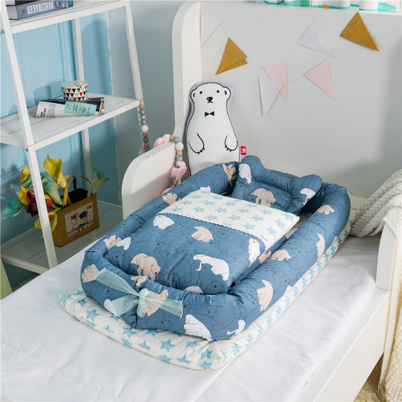 Foldable Portable Baby Crib Mattress Travel Bed