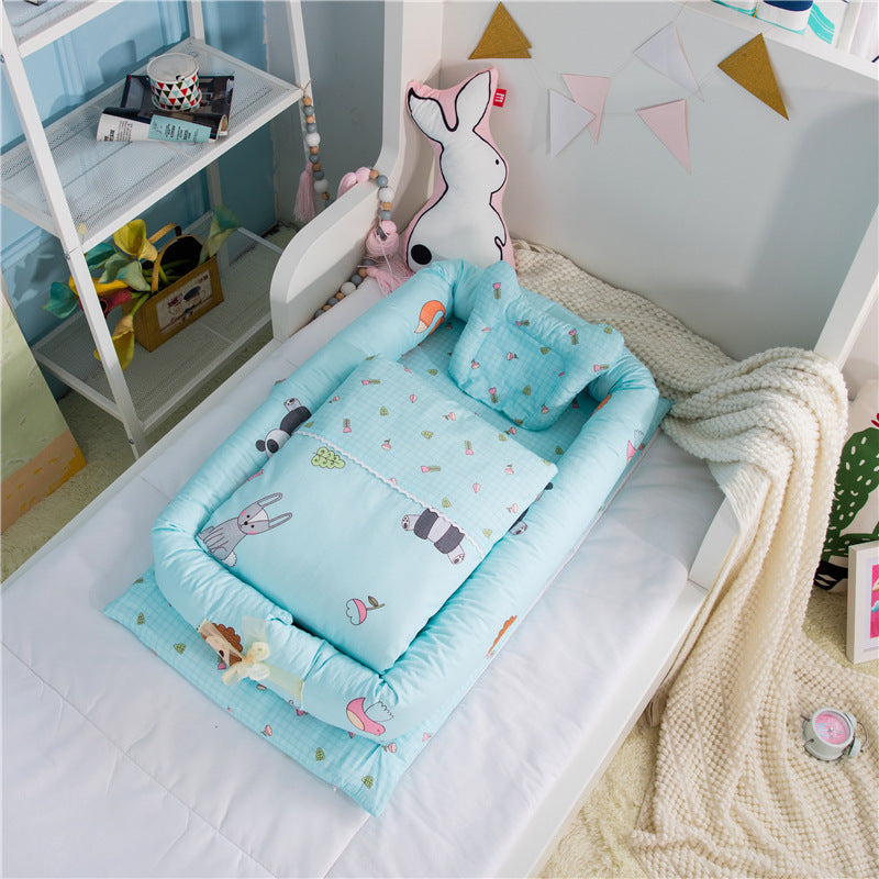 Foldable Portable Baby Crib Mattress Travel Bed