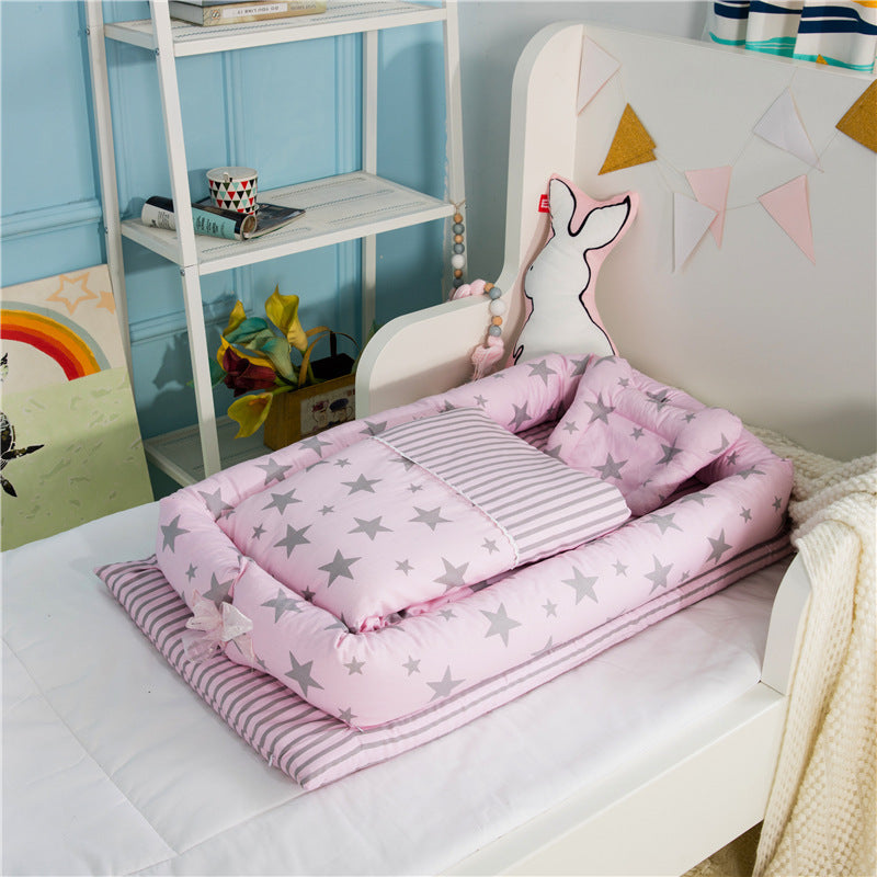 Foldable Portable Baby Crib Mattress Travel Bed