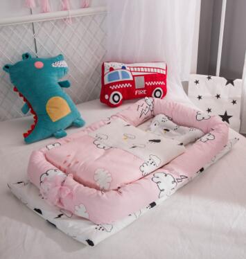 Foldable Portable Baby Crib Mattress Travel Bed