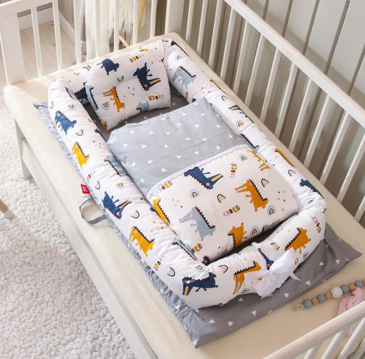 Foldable Portable Baby Crib Mattress Travel Bed