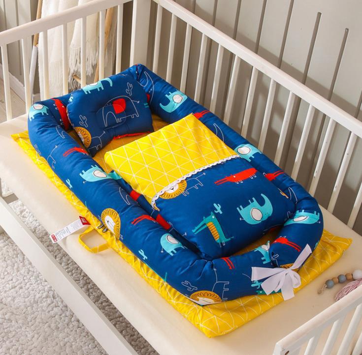 Foldable Portable Baby Crib Mattress Travel Bed