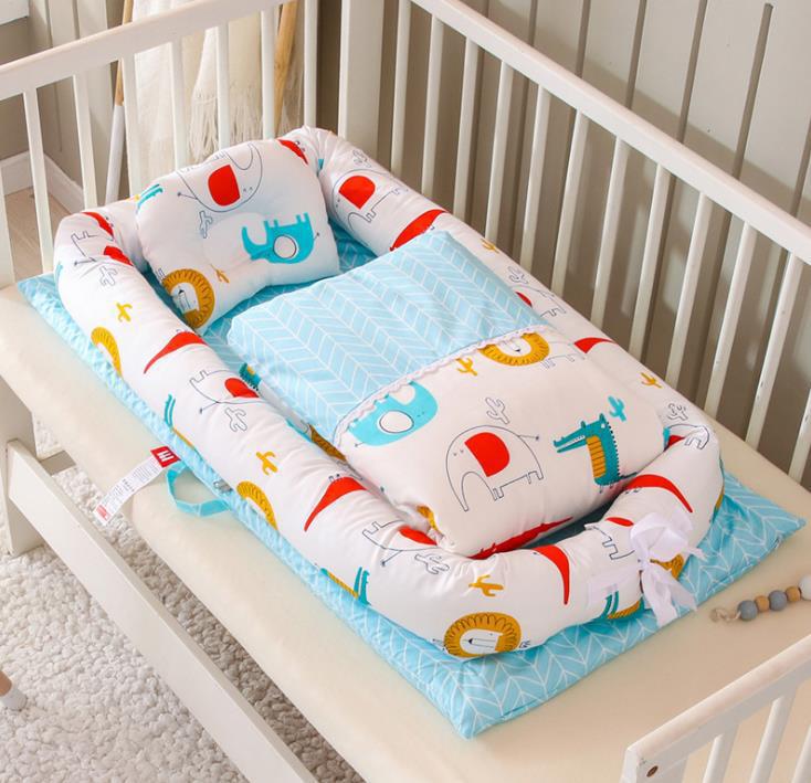 Foldable Portable Baby Crib Mattress Travel Bed