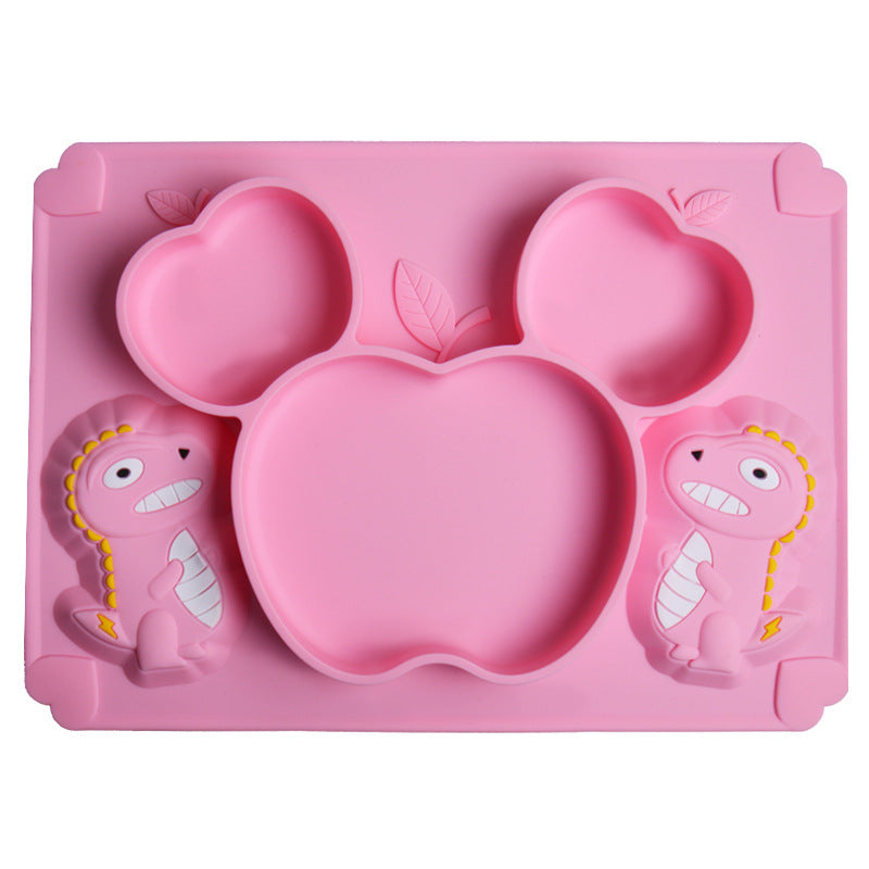 Silicone Baby Training Spoon Cartoon Soft Head Tableware