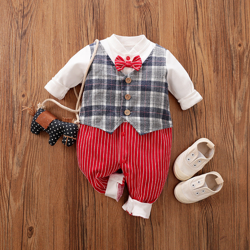 Long Sleeve Baby Jumpsuit Spring Autumn Clothes