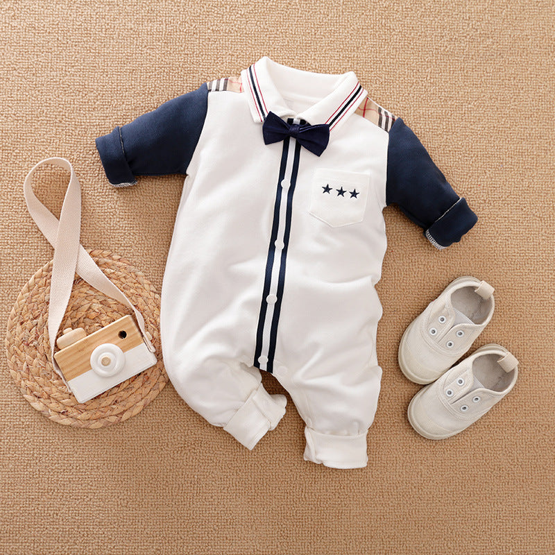 Gentleman Baby Long Sleeve Romper