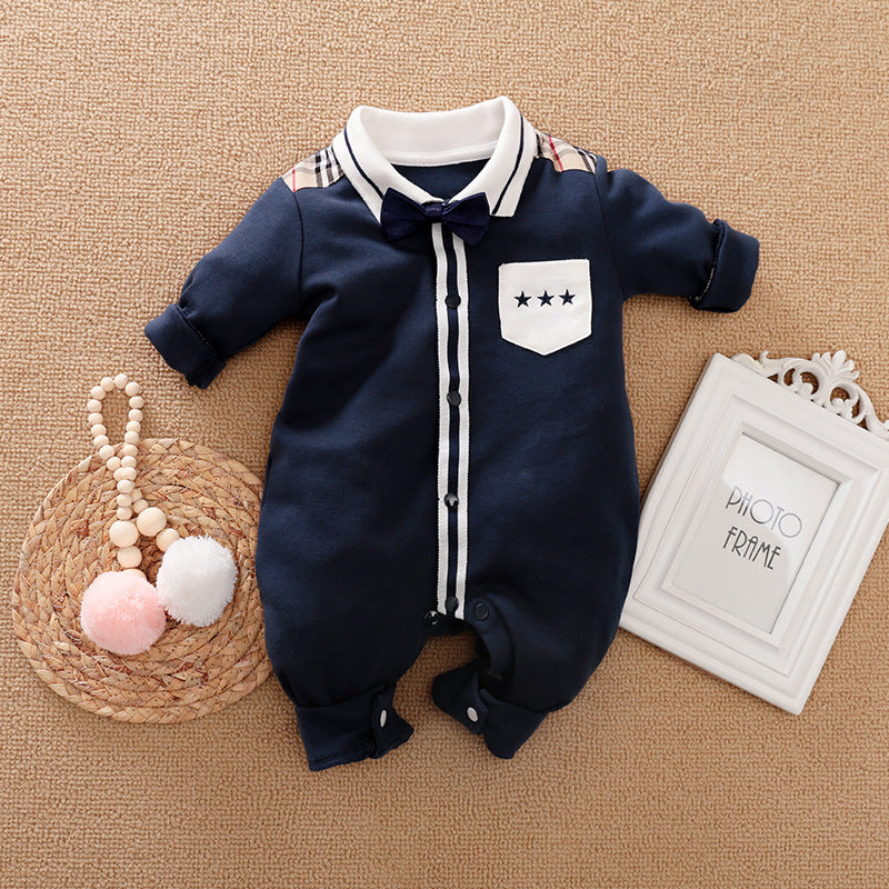 Gentleman Baby Long Sleeve Romper