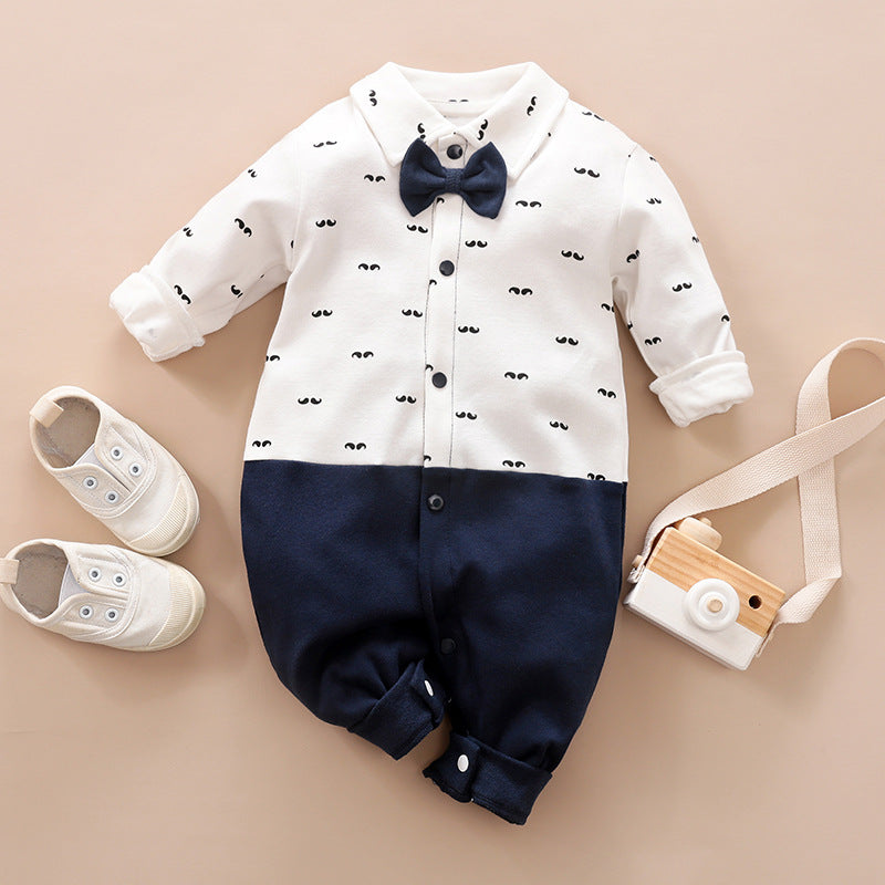 Gentleman Baby Long Sleeve Romper