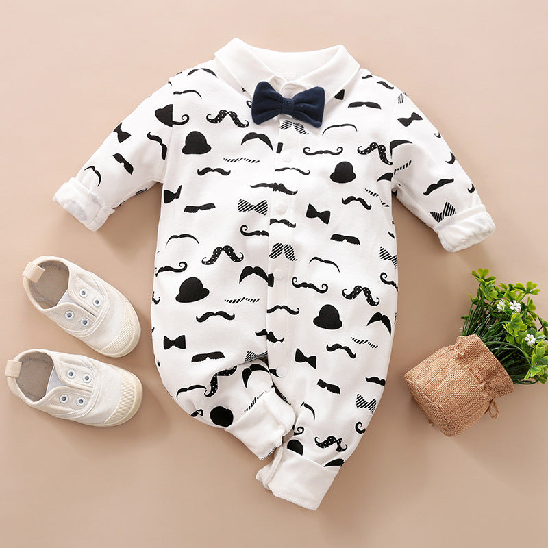Gentleman Baby Long Sleeve Romper