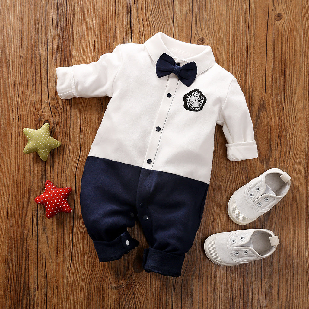 Gentleman Baby Long Sleeve Romper