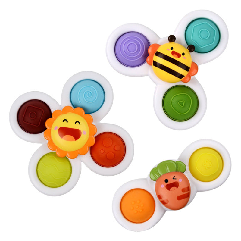 Kids Gyro Sucker Spinner Bath Rattle Toy