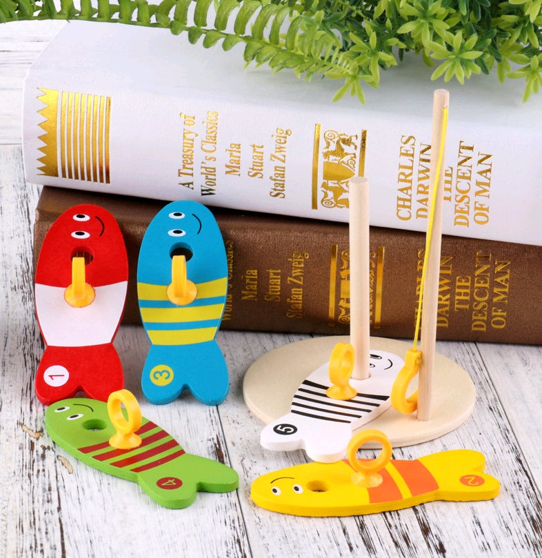 Children Wooden Fishing Educational Toy