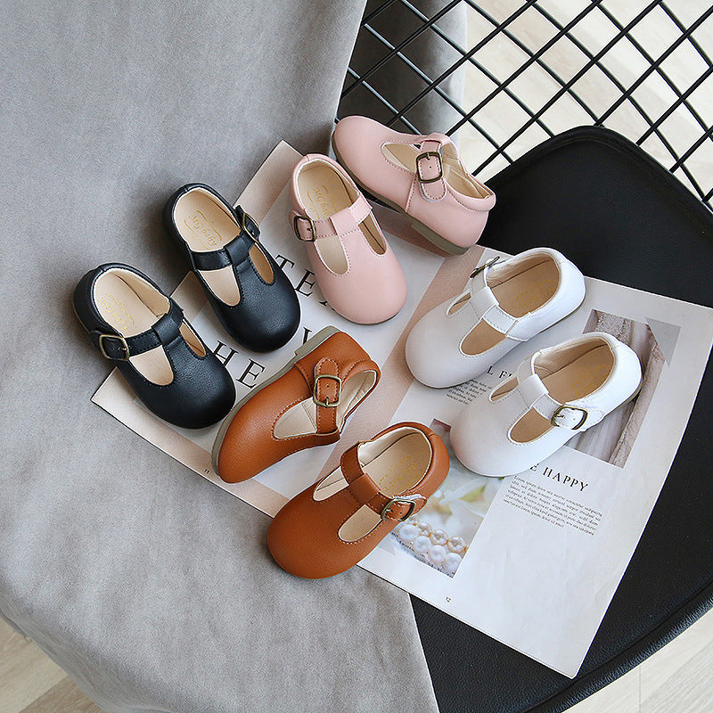 Children's Pea Shoes Versatile Casual Baby Single Shoes