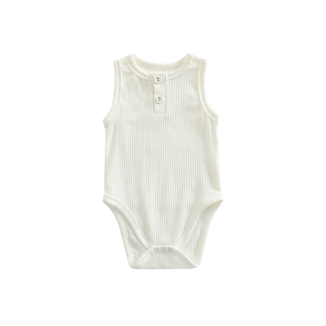 Pure Cotton Sunken Stripe Baby Girl Rompers Vest