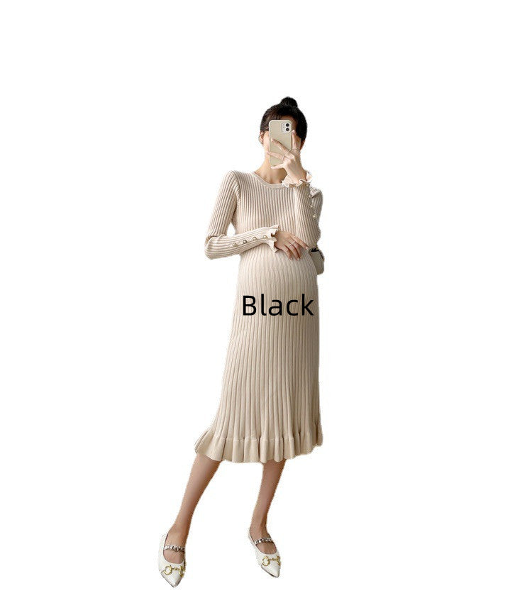 Knitted Maternity Sweater Dress