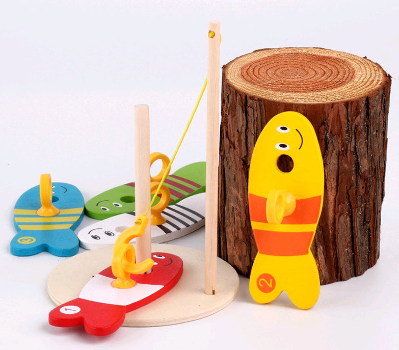Children Wooden Fishing Educational Toy