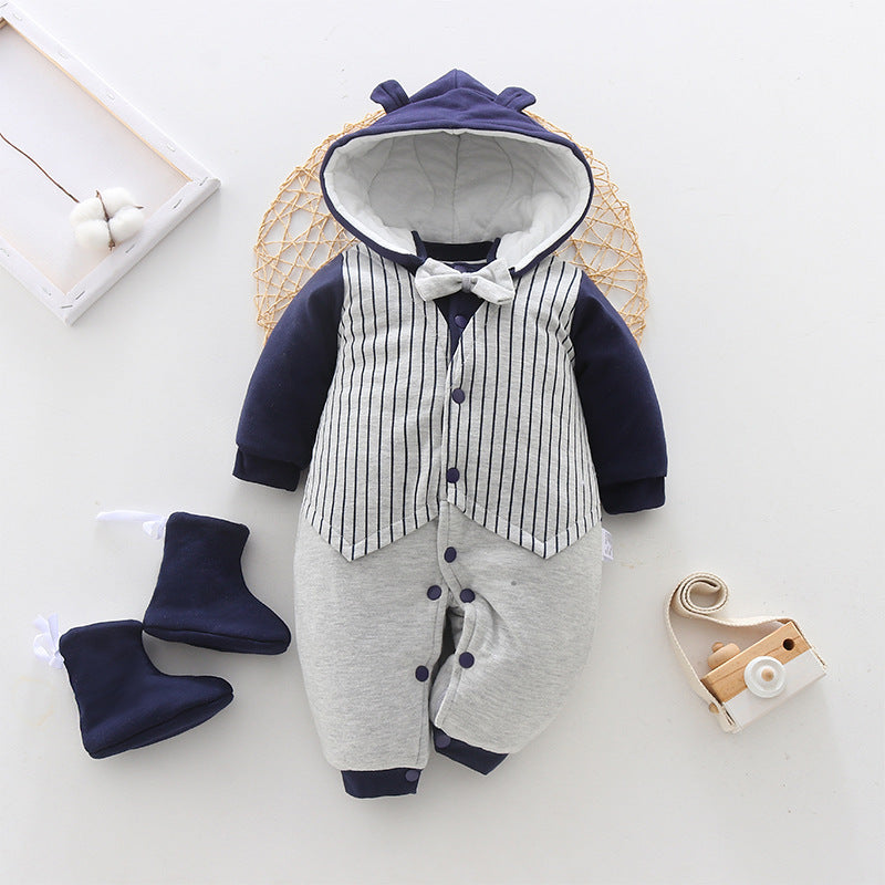 Thickened Baby Onesies Autumn Winter Clothes