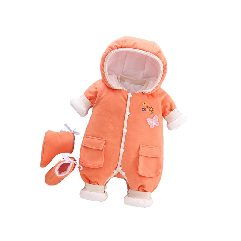 Thickened Baby Onesies Autumn Winter Clothes