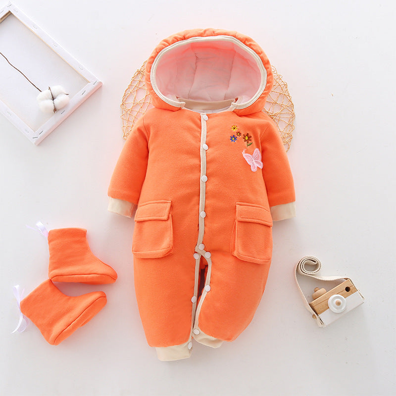 Thickened Baby Onesies Autumn Winter Clothes