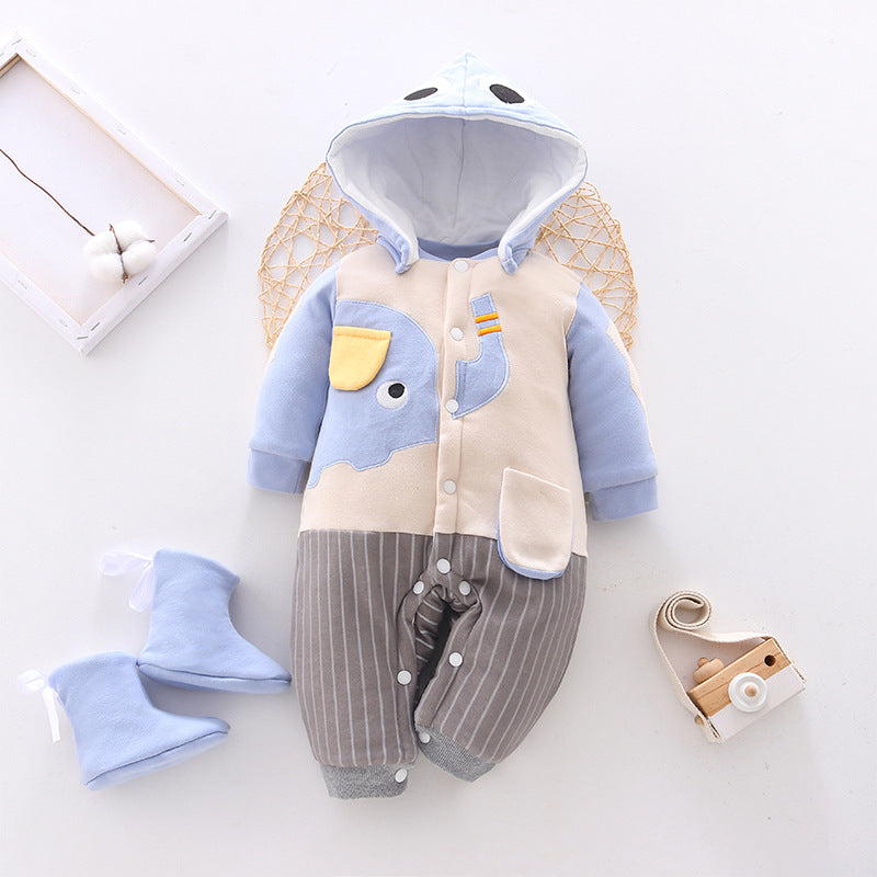 Thickened Baby Onesies Autumn Winter Clothes