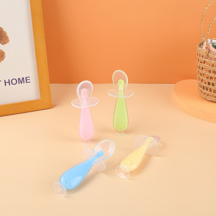 Silicone Baby Soft Head Feeding Spoon Soup Spoon