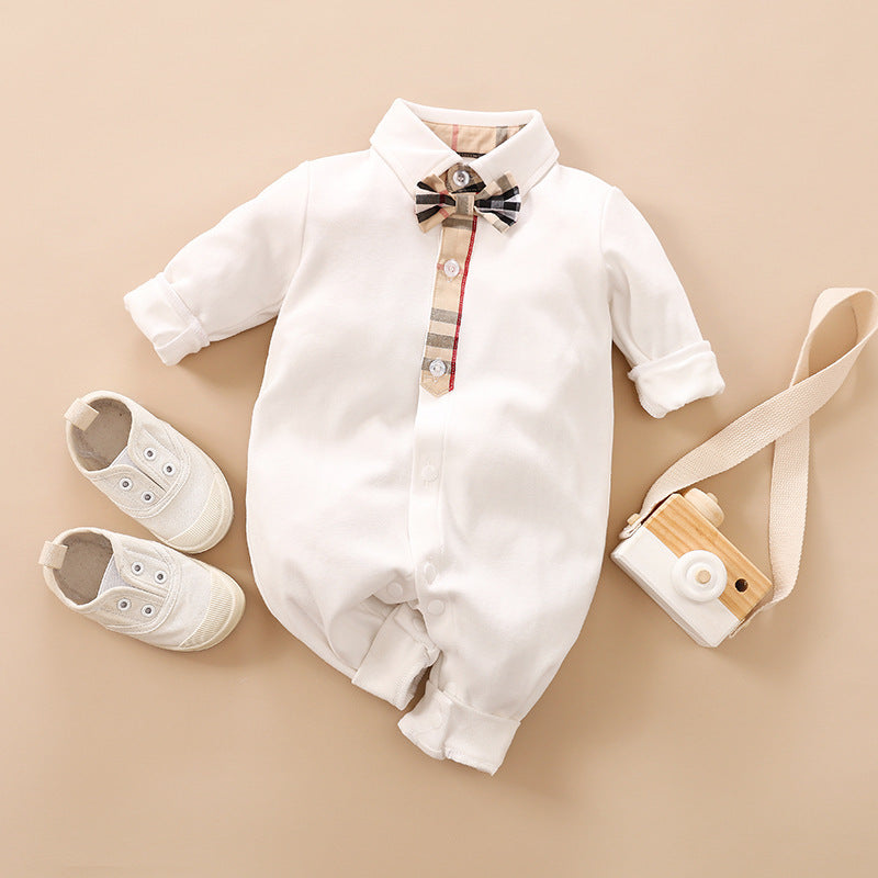 Gentleman Baby Long Sleeve Romper