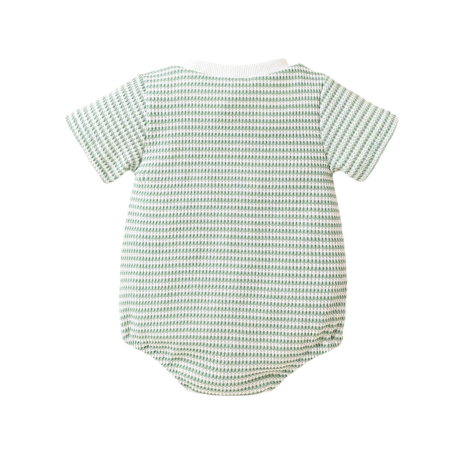 Baby Unisex Striped Cotton Short Sleeve Romper