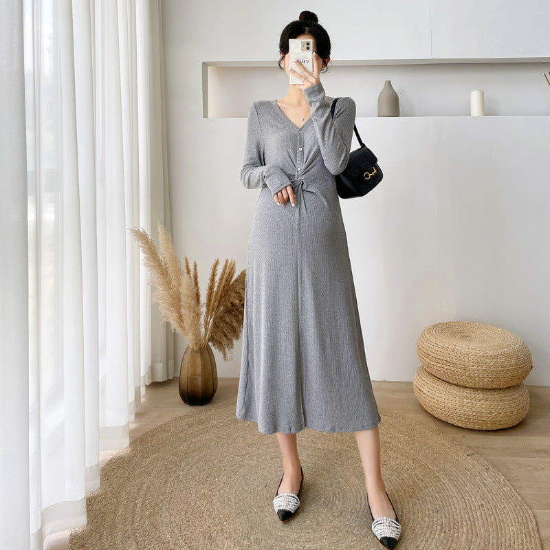 Plus Size Western Maternity Dress