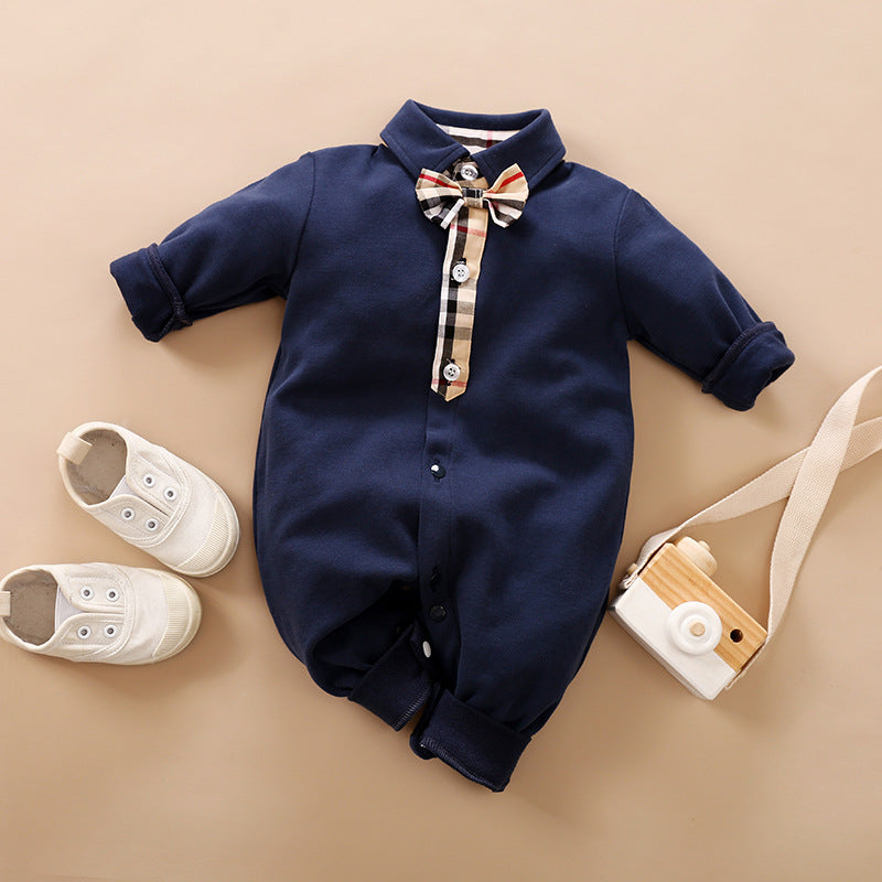 Gentleman Baby Long Sleeve Romper