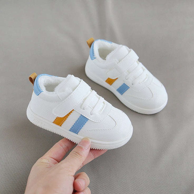Velcro Little White Baby Shoes