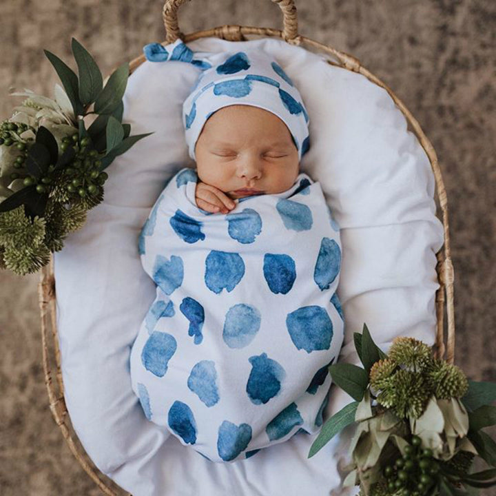 Baby Sleeping Bag Knot Beanie Set