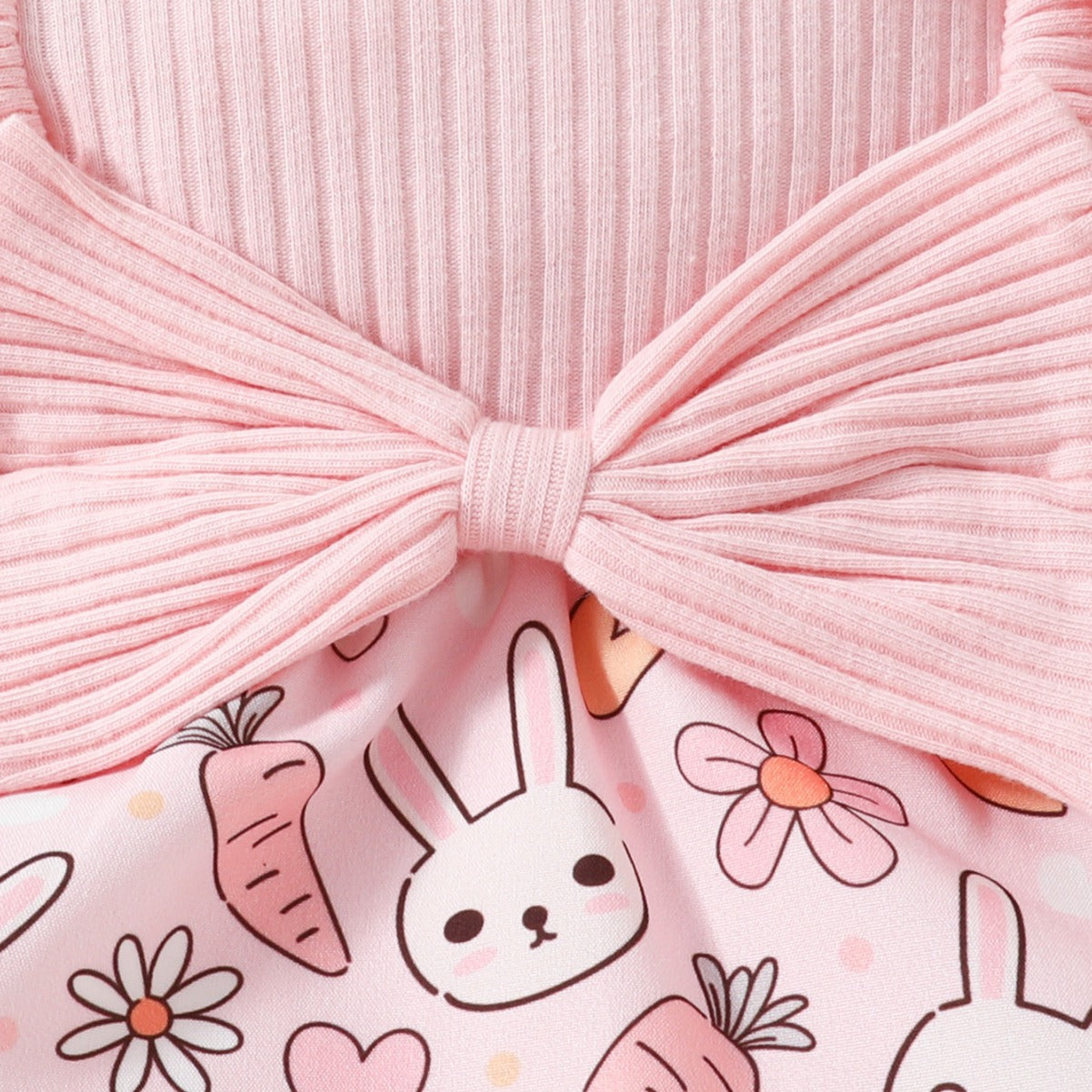 Baby Floral Bow One Piece Romper